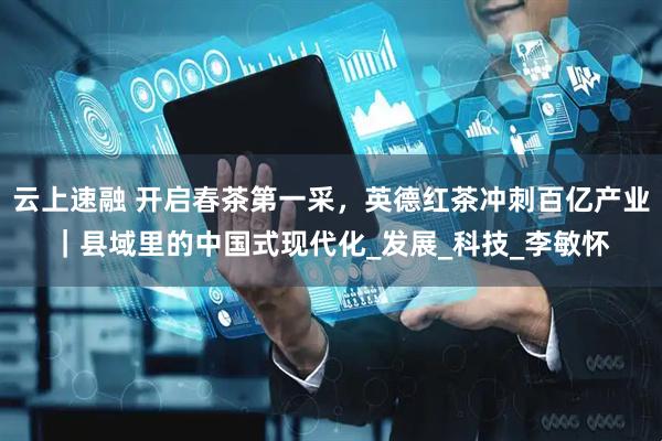 云上速融 开启春茶第一采，英德红茶冲刺百亿产业｜县域里的中国式现代化_发展_科技_李敏怀