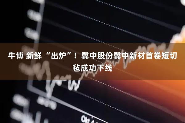 牛博 新鲜 “出炉”！冀中股份冀中新材首卷短切毡成功下线