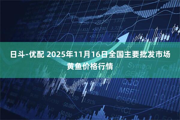 日斗-优配 2025年11月16日全国主要批发市场黄鱼价格行情